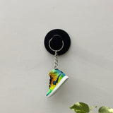 air jordan 1 | nike AJ1 | sneaker keychain | miniature box | sneaker collector | sneaker accessories | blue | green| black