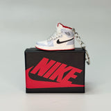 air jordan 1 | nike AJ1 | sneaker keychain | miniature box | sneaker accessories | sneaker charm | ice red | red | white | mid