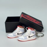 air jordan 1 | mini sneakers | keychain trend | Sneakerhead | red | ice red | mid | white