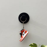 air jordan 1 | nike AJ1 | sneaker keychain | miniature box | sneaker collector | sneaker accessories | orange| white | black