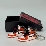 air jordan 1 | mini sneakers | keychain trend | Sneakerhead | orange | white | black | backbone