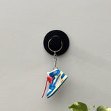 air jordan 1 | nike AJ1 | sneaker keychain | miniature box | sneaker collector | sneaker accessories | white | blue | orange