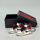 air jordan 1 | mini sneakers | keychain trend | Sneakerhead | nike AJ1 | red | black | grey
