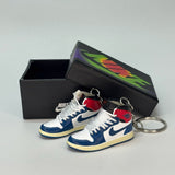air jordan 1 | mini sneakers | keychain trend | Sneakerhead | white | blue | red