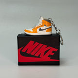 air jordan 1 | nike AJ1 | sneaker keychain | miniature box | sneaker collector | sneaker accessories | grey | white | yellow