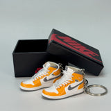air jordan 1 | mini sneakers | keychain trend | Sneakerhead | nike AJ1 | grey | yellow | white