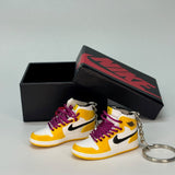 air jordan 1 | mini sneakers | keychain trend | Sneakerhead | yellow | white | black | yellowochre