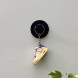 air jordan 4 | nike AJ4 | sneaker keychain | miniature box | sneaker collector | sneaker accessories | yellow | blue | red | guava | union