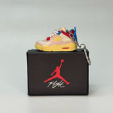 air jordan 4 | nike AJ4 | sneaker keychain | miniature box | sneaker accessories | sneaker charm | union | guava | yellow | pink | red