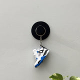 air jordan 4 | mini sneakers | keychain trend | Sneakerhead | nike AJ4 | white | blue | black | navy | retro