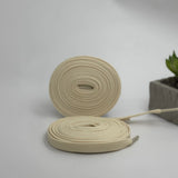 Minimalist flat laces in beige for Converse, Air Jordan, Adidas Originals, Puma, and On Cloud trainers