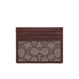 Coach Cardholder - Jacquard Oak Maple