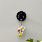dunk | nike AJ1 | sneaker keychain | miniature box | sneaker collector | sneaker accessories | yellow | red