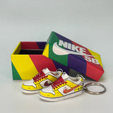 dunk | mini sneakers | keychain trend | Sneakerhead | nike dunk low | red | yellow | custom