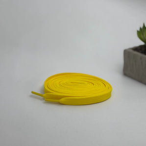 Yellow Nike Air Jordan 1 replacement flat laces