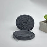 Flat sneaker laces in grey for Vans, Converse, On Cloud, and Reebok Classics shoes