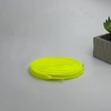 Neon yellow flat laces for AJ1, AF1, Nike Dunk SB, Vans, and Converse sneakers
