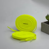 Eye-catching yellow flat laces for Air Jordan, Adidas Originals, Yeezy, On Cloud, and Puma shoes