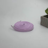 Lavender flat laces for AJ1, Dunk SB, Vans, and Adidas lifestyle sneakers