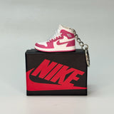 air jordan 1 | nike AJ1 | sneaker keychain | miniature box | sneaker accessories | sneaker charm | pink | white