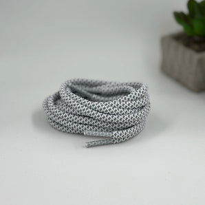 Ash Grey Reflective laces for Yeezy 350 | Glow in the dark round laces | Shiny shoe laces | Laces for Air Force 1