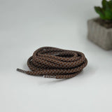 Brown Reflective laces for Yeezy 350 | Glow in the dark round laces | Shiny shoe laces | Laces for Air Force 1