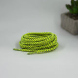 Lemon Yellow Reflective laces for Yeezy 350 | Glow in the dark round laces | Shiny shoe laces | Laces for Air Force 1
