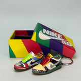 SB Dunk| mini sneakers | keychain trend | Sneakerhead | nike SB | red | black | green | yellow | white