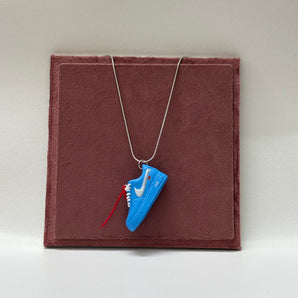 AF1 Off-White Blue Low | Sneaker Pendant | Sneaker Accessories | Sneaker Chain | Imitation Jewellery | Chains for Teenagers | Jewellery for streetwear