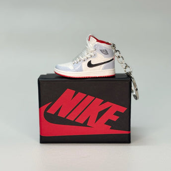 air jordan 1 | nike AJ1 | sneaker keychain | miniature box | sneaker accessories | sneaker charm | ice red | red | white | mid
