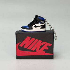 air jordan 1 | nike AJ1 | sneaker keychain | miniature box  | sneaker collector | sneaker accessories | royal | blue | black | white