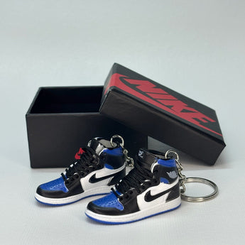 air jordan 1 | mini sneakers | keychain trend | Sneakerhead | royal | toe | blue| white | black