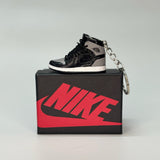 air jordan 1 | nike AJ1 | sneaker keychain | miniature box | sneaker accessories | sneaker charm | black | brown | shadow