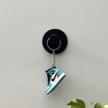 air jordan 1 | nike AJ1 | sneaker keychain | miniature box  | sneaker collector | sneaker accessories | unc | red swoosh| blue | black | white