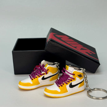 air jordan 1 | mini sneakers | keychain trend | Sneakerhead | yellow | white | black | yellowochre