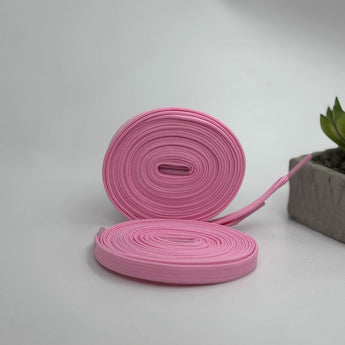 Soft pastel flat laces for Air Jordan, AF1, Adidas Originals, Puma, and On Cloud shoes