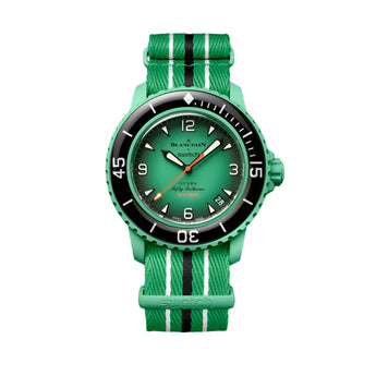 Blancpain X Swatch Indian Ocean Bioceramic Scuba Fifty Fathoms