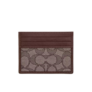 Coach Cardholder - Jacquard Oak Maple