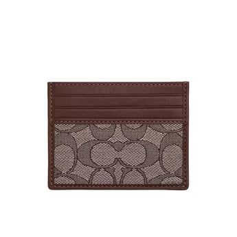 Coach Cardholder - Jacquard Oak Maple