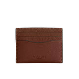 Coach Cardholder - Pebbled Leather Saddle