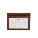 Coach Cardholder - Pebbled Leather Saddle