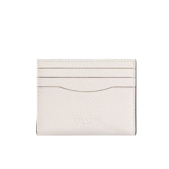 Coach Cardholder - Pebbled Leather White
