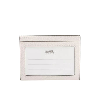 Coach Cardholder - Pebbled Leather White