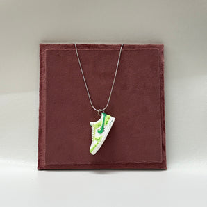 Dunk Low Custom Green Pendant | Sneaker Pendant | Sneaker Accessories | Sneaker Chain | Imitation Jewellery | Chains for Teenagers | Jewellery for streetwear