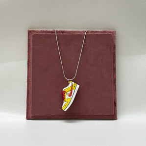 Dunk Low Custom Yellow Pendant | Sneaker Pendant | Sneaker Accessories | Sneaker Chain | Imitation Jewellery | Chains for Teenagers | Jewellery for streetwear