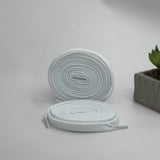 Dunks low profile white sneaker flat shoelaces