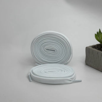 Dunks low profile white sneaker flat shoelaces