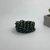 Black Neon dash laces stylish two color shoelaces for Yeezy and Jordan sneakers in India