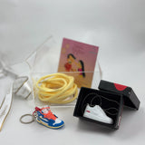 Sneaker keychain and pendant Rakhi gift combo 
