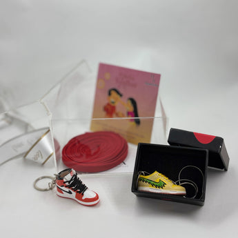 Personalized Rakhi gift hamper with stylish items
